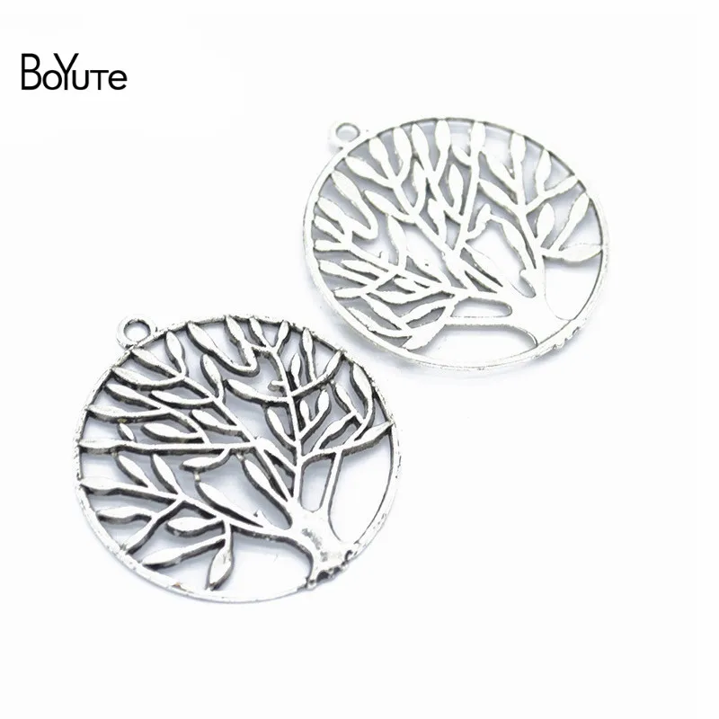 BoYuTe (20 PiecesLot) Metal Alloy 37MM Tree of Life Pendant Diy Hand Made Jewelry Accessories (2)