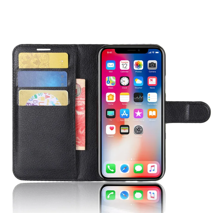 

Mobile Phone Case For iPhone X 7 8Plus Soft Silicone Back Cover for iPhone Phone Case Flip Case Wallet Case Card Location