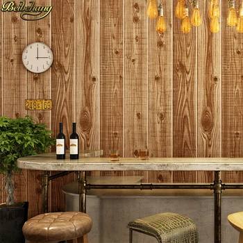 

beibehang Vintage wooden board flooring paper Wood grain Wallpaper For Walls Wall Paper Rolls Living Room wall papers home decor