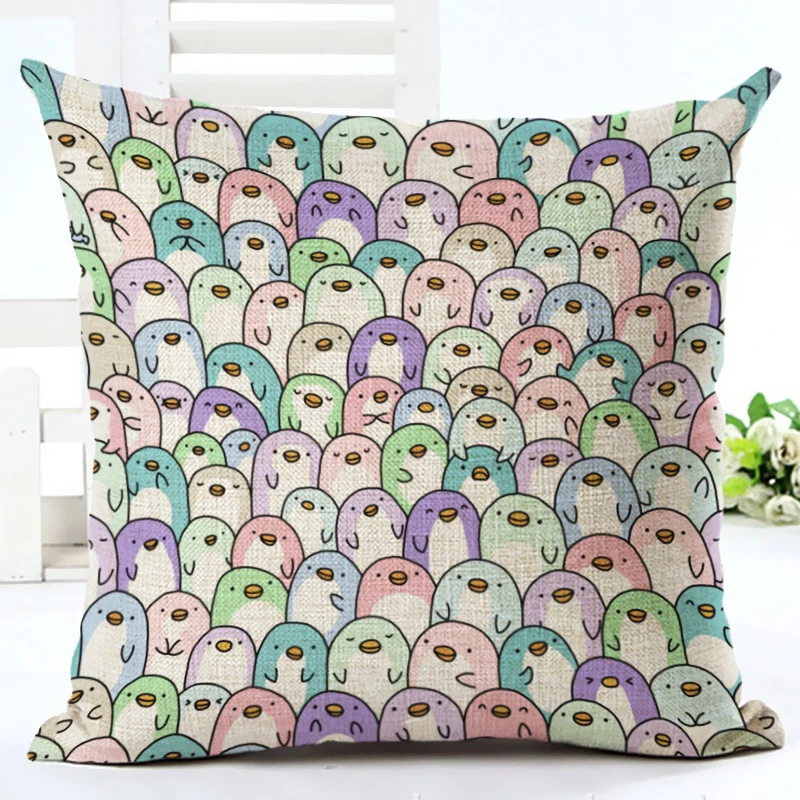 

Cute colorful cartoon characters Cushion pillows 45cm Home Decor Sofa Car Seat Decorative Throw Pillow Capa Almofada