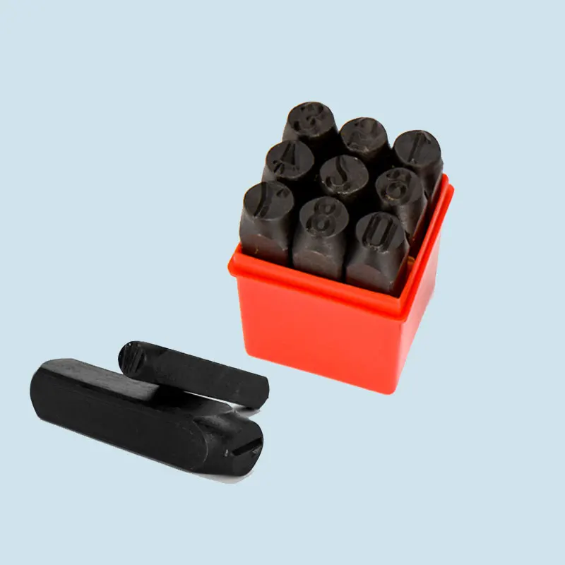 

8mm Stamps Digital Steel Code Digital Stamps Mark Punch Die From Number 0 to 9 Craft Stamp Carving Mark Tool DIY Leatherwear