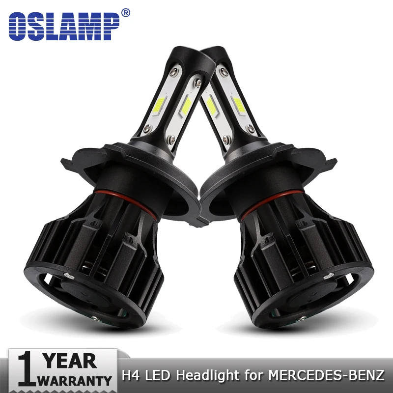

Oslamp H4 LED Headlight Bulbs Hi lo Car 12v 72W 8000lm Auto Headlamp Led Light for MERCEDES-BENZ S600SEL E-CLASS G500 MR2 T100