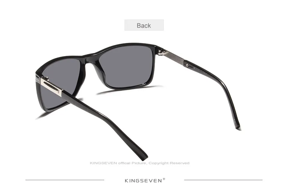 KINGSEVEN Brand Fashion Polarized Sunglasses Men For Driving Eyewear UV Protection Designer Sun Glasses Square Oculos