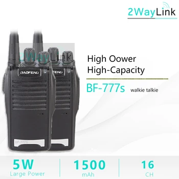 

Half Price Promotion for Baofeng BF-777S Walkie Talkie 2 pcs UHF Mobile Radio 16 Channels 400-470Mhz Baofeng BF-888S Talki Walki