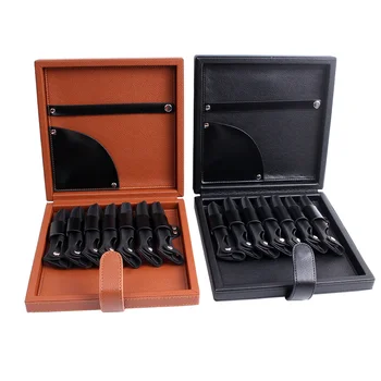 

Genuine Leather Hairdressing Case Tools Scissor Bag Barber Holster Pouch Holder Professional Black/Brown Salon Gift Scissor Bag