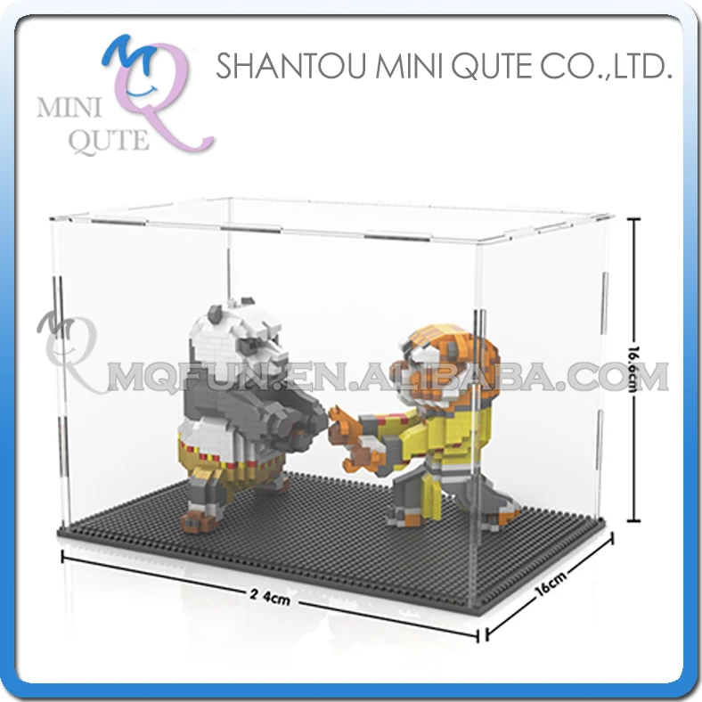 

Mini Qute LOZ 3d display big case diamond block plastic cube building blocks brick action figures educational toy game NO.9930