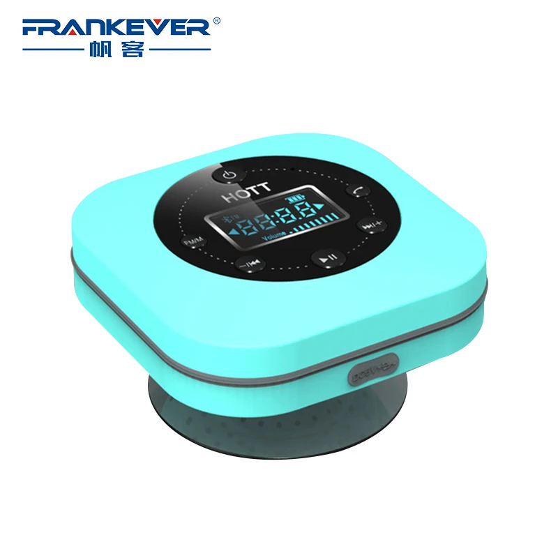 

Frankever Mini Bluetooth Speaker Waterproof Portable Wireless Louder Stereo Sound IPX4 Handsfree FM Clock Reminder for Shower