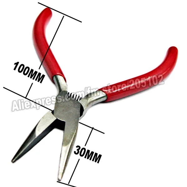 

Flat Nose Pliers pincers Nipper tongs steel multi-purpose functional for Jewelry parts DIY hand tool work