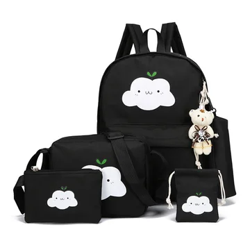 Clouds Printing Children School Bags Set For Girls Teenagers 5pcs Backpacks Kids Orthopedics Schoolbag Backpack mochila infantil