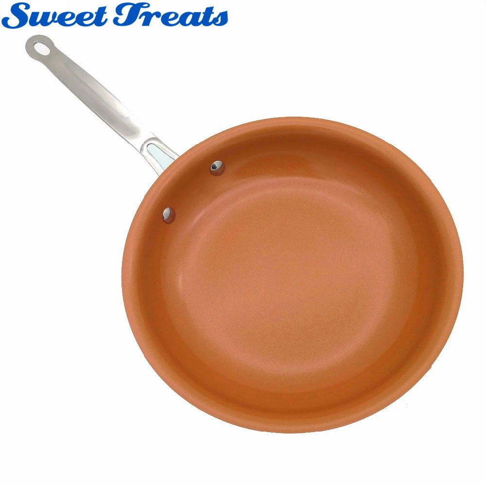 Koop Sweettreats non stick Koperen Koekenpan met Keramische Coating en Inductie koken, Oven amp; vaatwasmachinebestendig 10 amp; 8 Inches