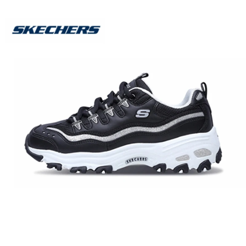 Skechers D'lites/Повседневная обувь; женские кроссовки; брендовая роскошная женская обувь Skechers; удобная дышащая женская обувь; 11923-BKSL - Цвет: 11923-BKSL