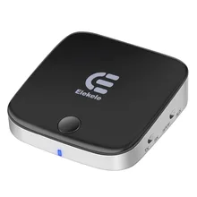 

Elekele Dual APTX Bluetooth Adapter 2-in-1 Bluetooth Transmitter Receiver Digital Optical TOSLINK and 3.5mm AUX Audio Adapter