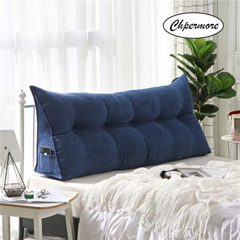 Chpermore многофункциональные двойные подушки Простая Кровать Подушка двойная татами кровать мягкий мешок Съемная кровать подушка для сна - Цвет: blue