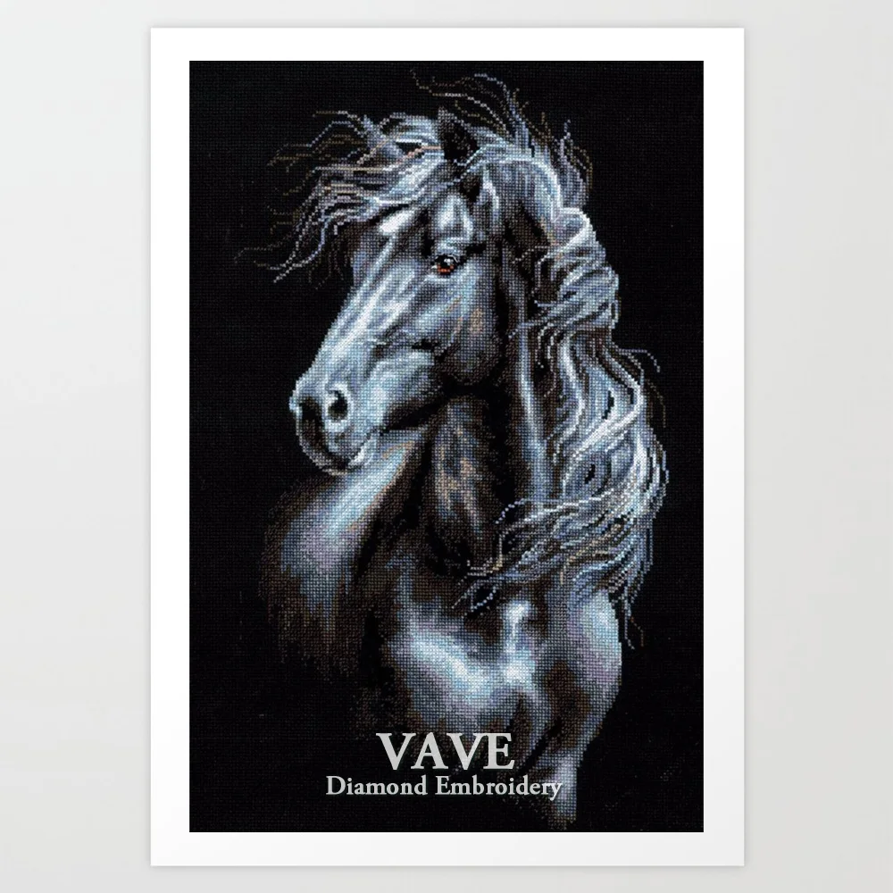 

VAVE Diamond Painting Cross Stitch Retro Horse Diamond Embroidery Sale Full Square Picture of Rhinestone 5D DIY Diamond Mosaic