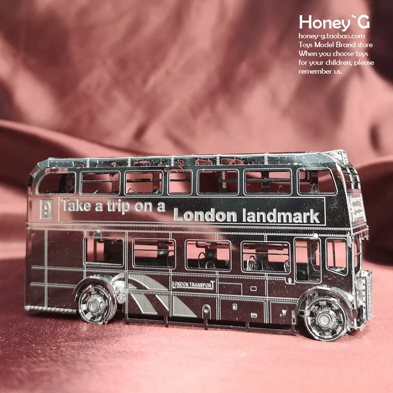 NANYUAN I22207 Лондонский автобус 3D металлическая Сборная модель 2 листа головоломка классическая коллекция DIY игрушки подарок изысканный ручной работы