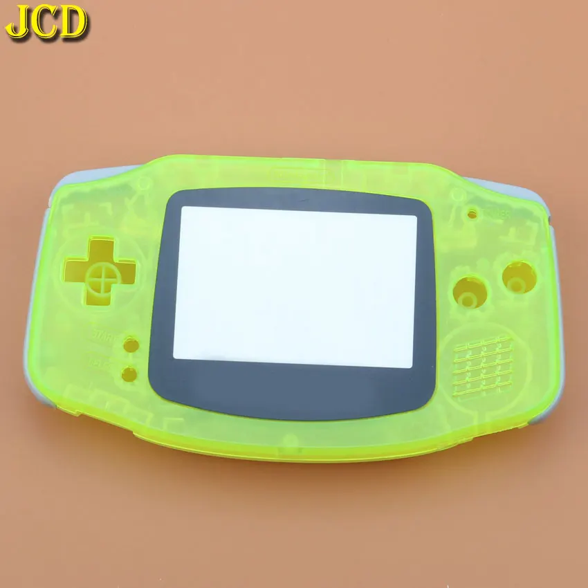 JCD 1 шт. светящийся Полный Корпус в сборе для игровая приставка GBA оболочка чехол+ Защитная пленка для экрана+ Этикетка-наклейка для Gameboy Advance