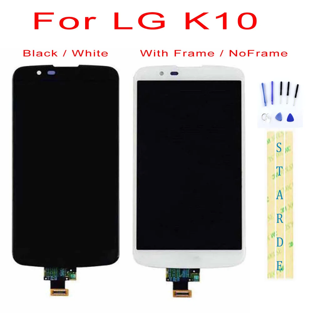 

STARDE Replacement LCD For LG K10 LCD Display Touch Screen Digitizer Assembly Frame 5.3"