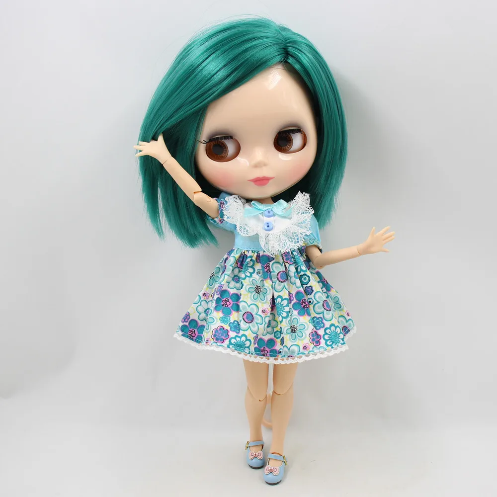 Кукла Blyth зеленые прямые короткие волосы азон тело 1/6 BL1206 fortune days подарок для