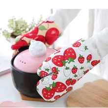 1 шт. перчатка для духовки термостойкие рукавицы кухонная принадлежность, микроволновая печь изоляция печи Нескользящие Утепленные Перчатки