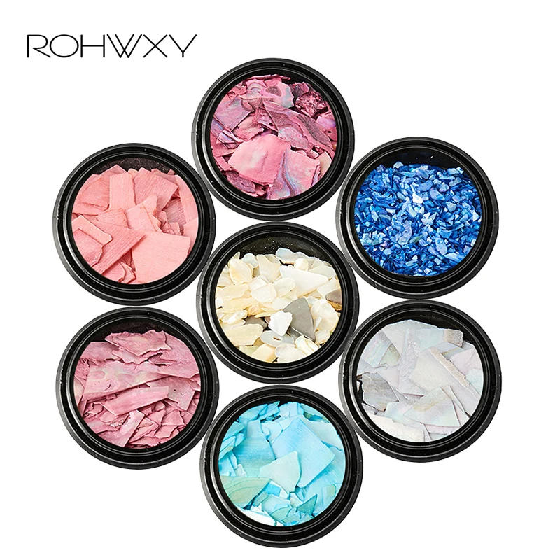 ROHWXY ногтей украшения для дизайна 3D Шарм ногти аксессуары маникюра натуральных