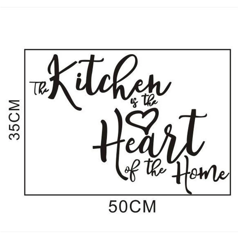 2018 New Creative Kitchen Restaurant Letter Room Window Wall Sticker Mural Decor DecalNon-toxic Removable Wall Sticker C0331#30 05