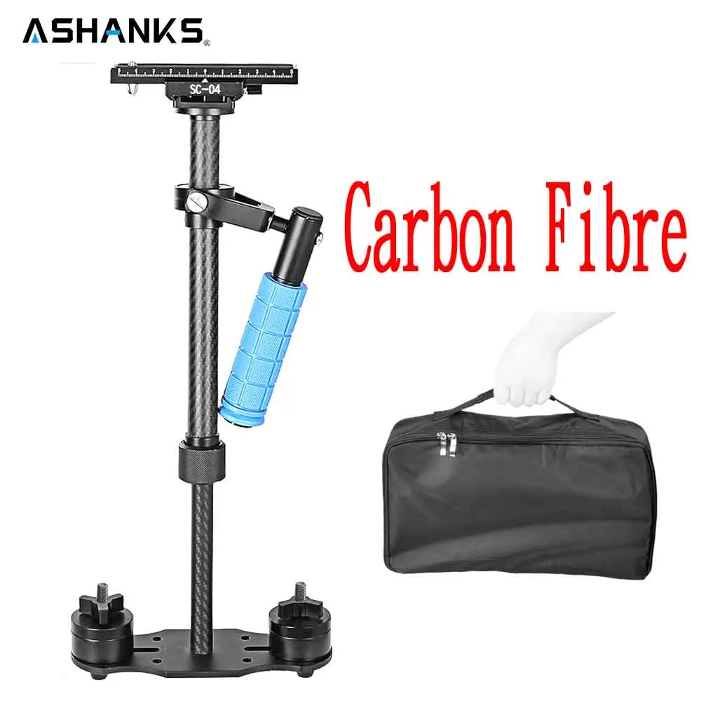 

ASHANKS Carbon Fiber Handheld stabilizer Gimbal Stabilizers for Canon Nikon Sony DSLR Camera Video DV Camcorder Steadycam vs S40