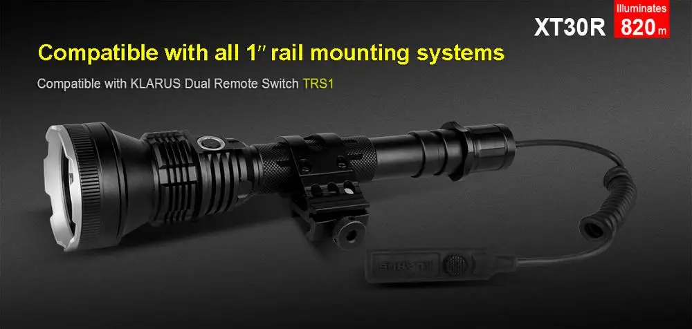  Free Shipping 1SET Klarus XT30R LED Flashlight 1800 Lumens CREE XHP35 HI D4 LED 6 Mode Torch Campin - 32796898501