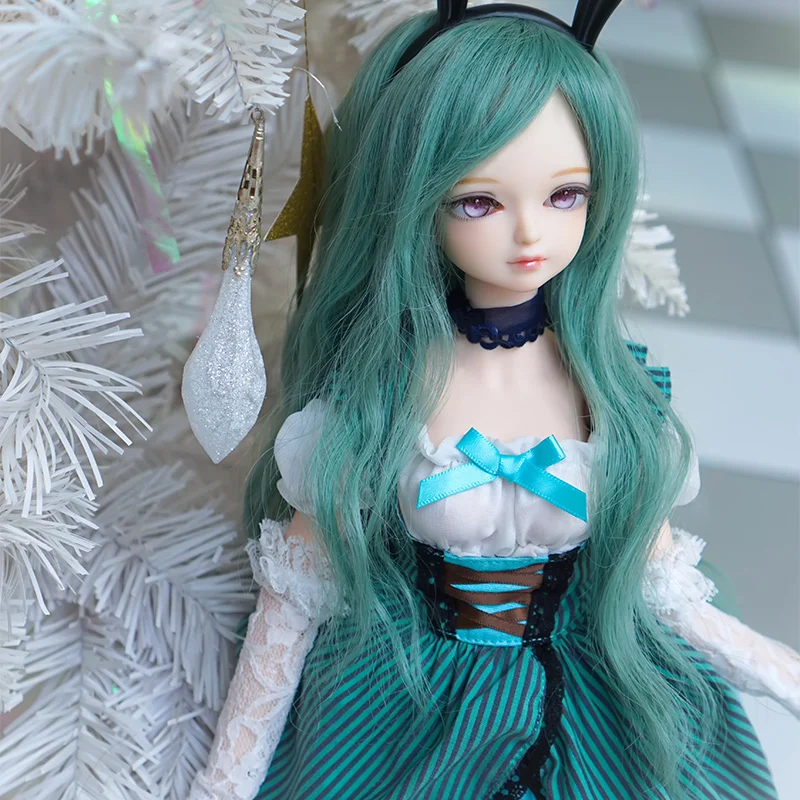 1/4 BJD Blyth кукольные № 14 пыльно-зеленые волосы механическое соединение тела с косметикой, включая кожу головы, глаза, одежда девочек ледяное