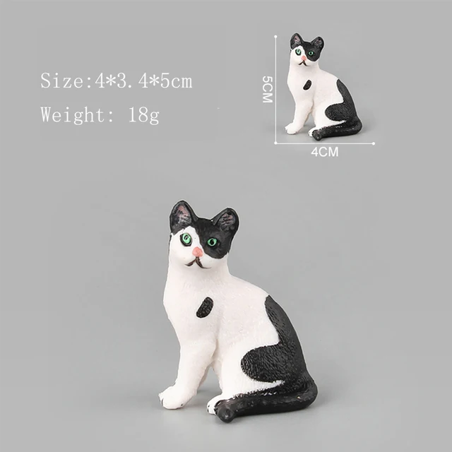 시뮬레이션 고양이 장난감 어린이 애완 동물 모델 피규어