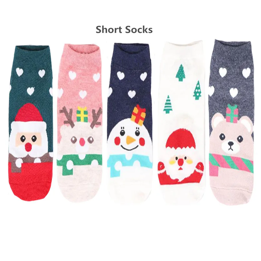 F152 MYORED 5pairs woman short socks women's cotton cartoon animal for woman casual dress gift socks Calcetines de dibujos animados - Цвет: F152