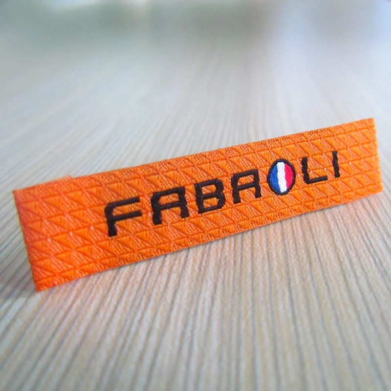 Wholesale Custom Fancy Clothing labels Woven Labels Garment Labels
