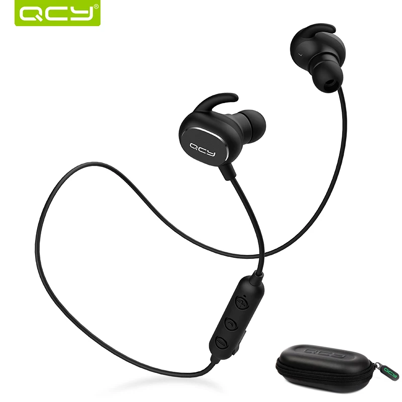 

QCY QY19 combination sets sports earphone bluetooth BT V5.0 earbuds and portable storage pouch