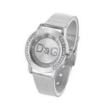 Watch Women Brand Stainless Steel Mesh diamond Quartz Watches Women Clock Casual Men Wristwatch Relojes Mujer Relogio Masculino ulzzang leather strap watch women dress watch clock men mesh wire fashion casual watch unisex quartz wristwatch relogio relojes