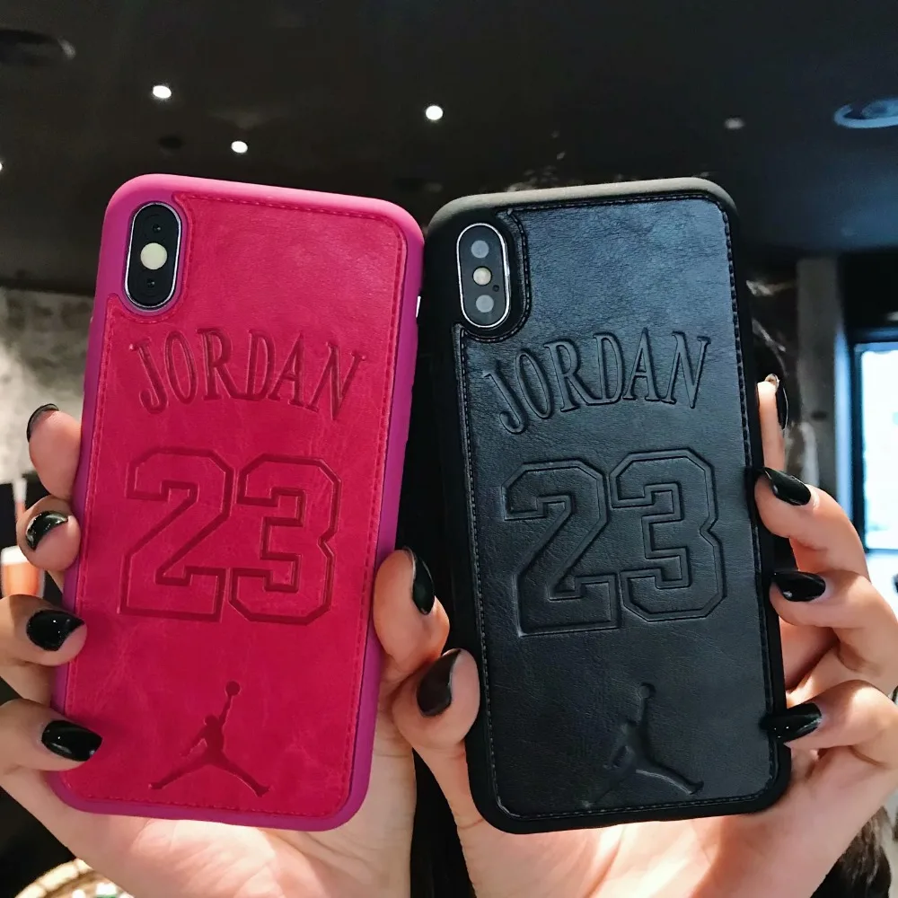 

Hot AJ ow stripes soft luxury leather brand cover case for iphone 6 6S plus 7 7plus 8 8p X 10 XR XS MAX jordon phone cases couqe