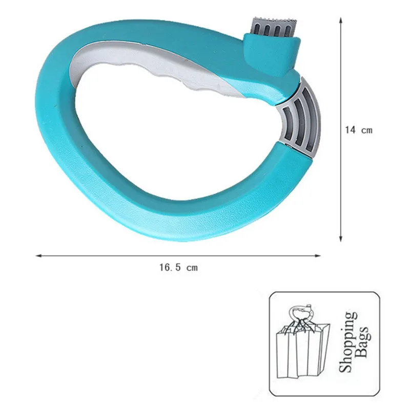 1 шт., удобная рукоятка для похода в магазин, сумка для продуктов, рукоятка, держатель, ручка, инструмент для переноски, d-образный замок для покупок, инструмент для экономии труда