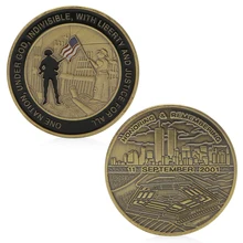 Почтение памяти 11 сентября 2001 памятный вызов монета Токен подарок