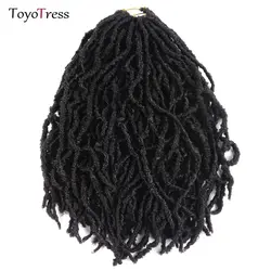 Toyotress синтетических волос, плетение Nu Locs Вьющиеся искусственного Locs крючком волос Kanekalone синтетический плетения волос