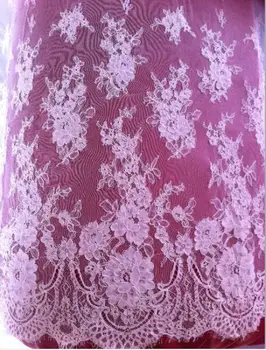 

latest african laces High Quality off White, Heavy Cord Lace Fabric for Wedding Dress