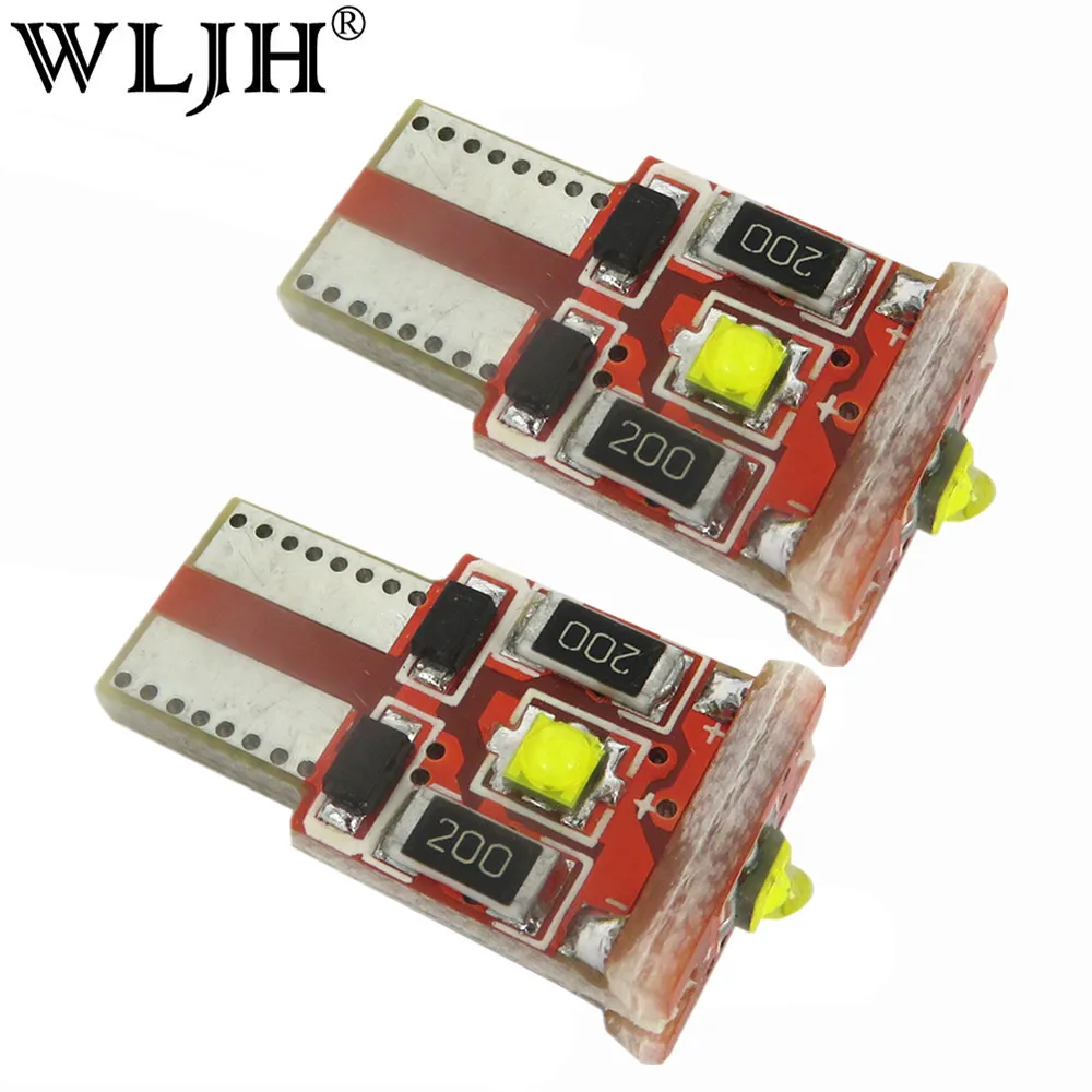 

WLJH 2x 9W 550lm Canbus Error Free T10 W5W LED Cree Chip Auto Car Clearance Interior Dome Turn Signal Lamp Backup Reverse Light