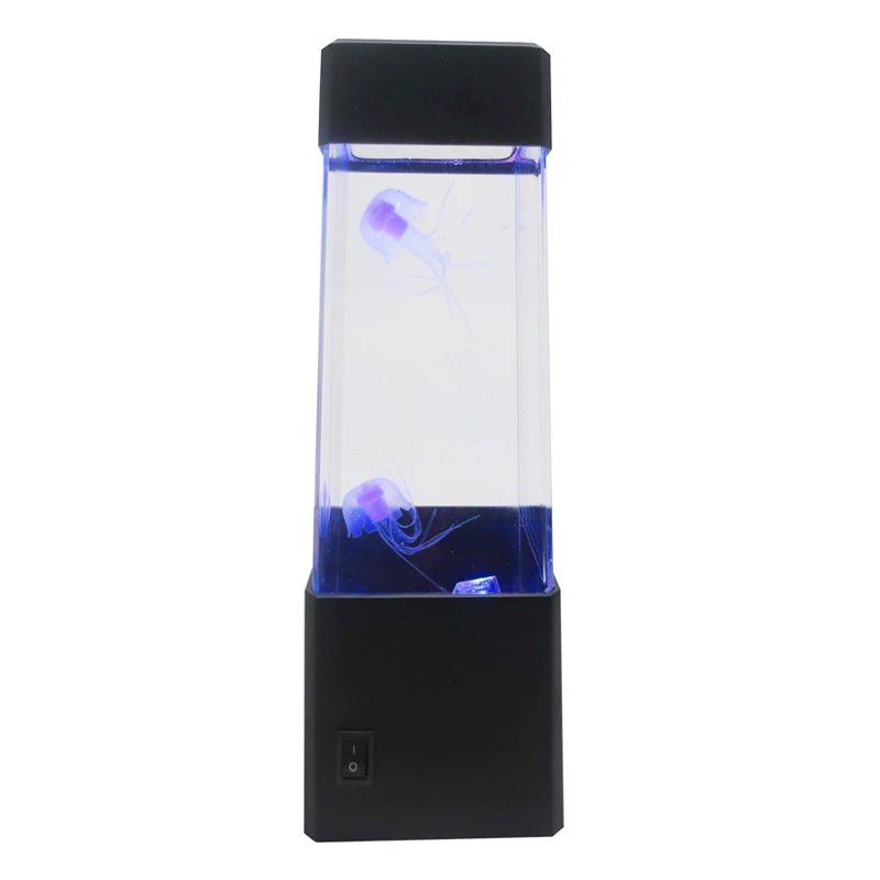ED Desktop Light Jellyfish Tropical Fish Aquarium Tank LED Light Relaxing Bedside Mood Night Light Lamp (5)