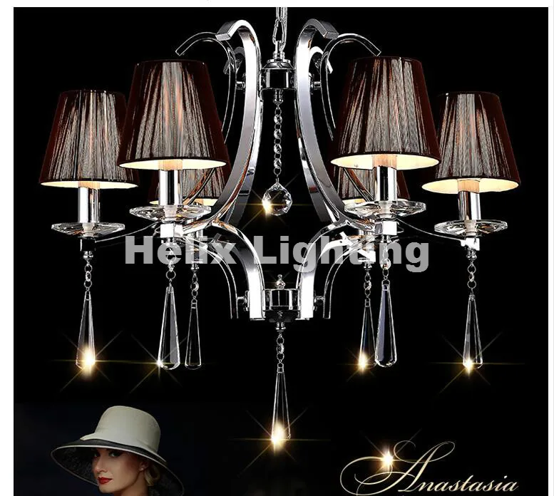 

Hot Selling Modern Chrome Crystal Chandelier Light Large Crystal Pendant Lamp Big Amber Chandelier Light AC LED Free Shipping