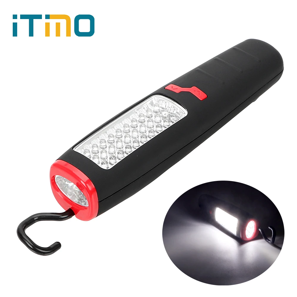 

ITimo Magnetic Work Light for Hiking Camping Garage Workshop Portable Lantern Hanging Lamp with Hook 37 LEDs Flashlight