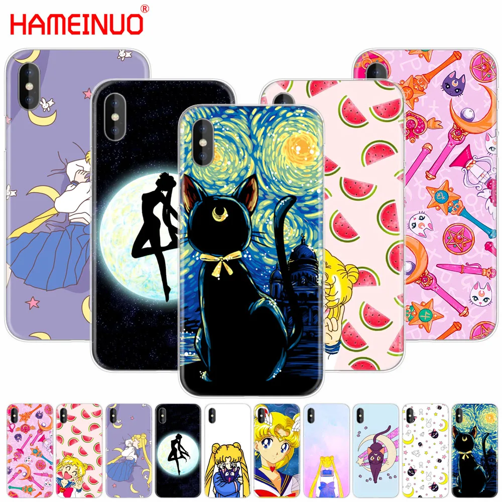 

HAMEINUO Sailor Moon Sailor Mercury cute cell phone Cover case for iphone X 8 7 6 4 4s 5 5s SE 5c 6s plus