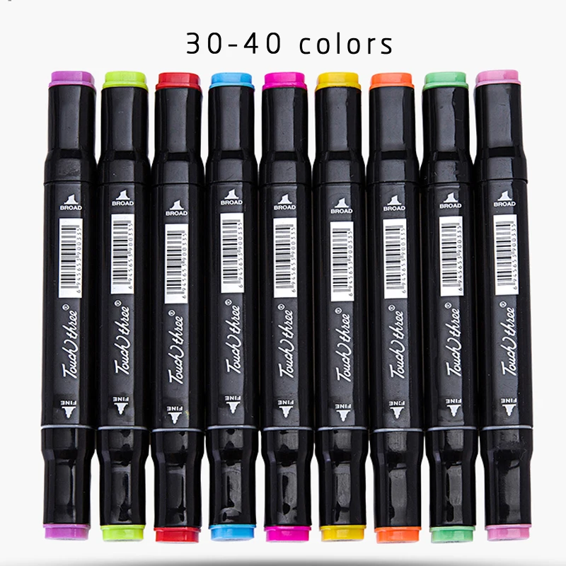 

ZT THOUCHNEW/Student painting mark pen/Oily Alcoholic Dual Markers Pen/30/40/60 color/For Animation Manga Design