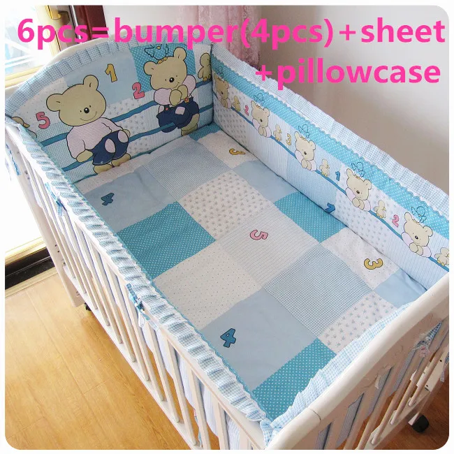 2016 6PCS Baby Cotton bedding set crib bed set flat sheet (bumpers+sheet+pillow cover) 2016 6PCS Baby Cotton bedding set crib bed set flat sheet (bumpers+sheet+pillow cover)