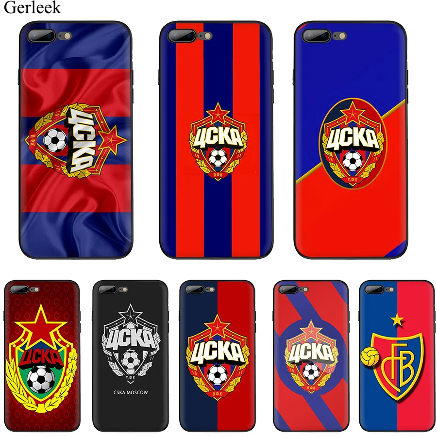 

CSKA Moscow Club Mobile Phone Case for iPhone 11 Pro X XR XS Max XR iPhone 6 6s 7 8 Plus 5 5s SE Cover Protection TPU
