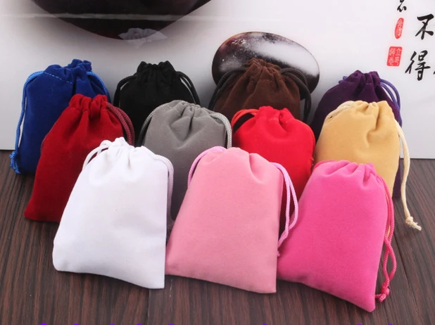 100 шт/партия бархатный мешочек с кулиской бархатная ткань Ювелирная сумка оптом на заказ сумка на шнурке для ювелирных изделий cosmatic watch