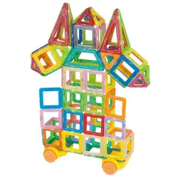 76/102 158 шт. Мини Магнитный конструктор строительные блоки модель Строительная игрушка кирпичи магнитные игрушки для детей раннее