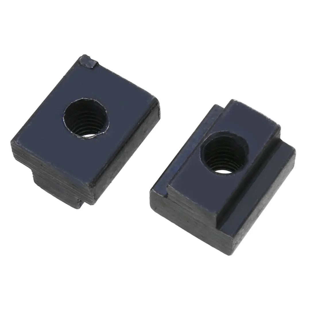 5Pcs Black T Slot Oxide Finish T Slot Nuts High Hardness M6/8/10 Threads T-slots In Machine Tool Tables