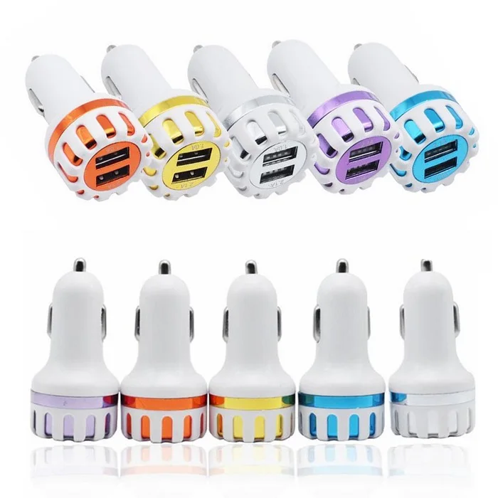 Hopeboth Dual usb порты Led light Sun Flower автомобильные зарядные устройства 2.1A + 1A адаптер для